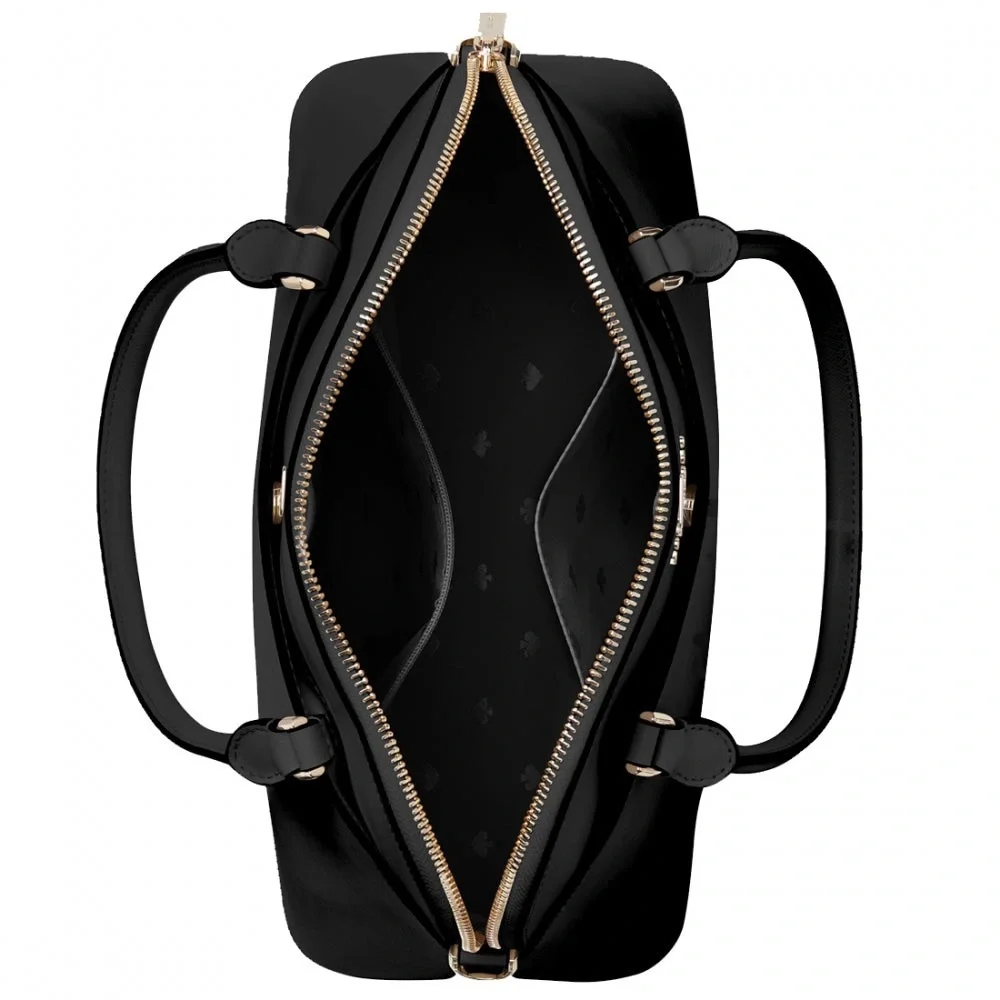 NWT Kate Spade Payton Medium Dome Satchel Bag Black with Crossbody & Dust Bag - Picture 3 of 16